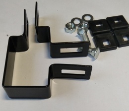 Obejma uchwyt do panela 60 x 40 narożna RAL 9005